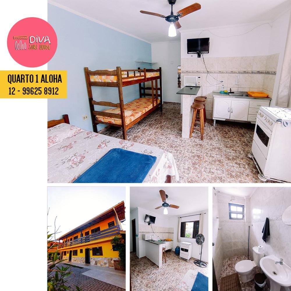 Diva Surf Quartos Ubatuba Eksteriør bilde